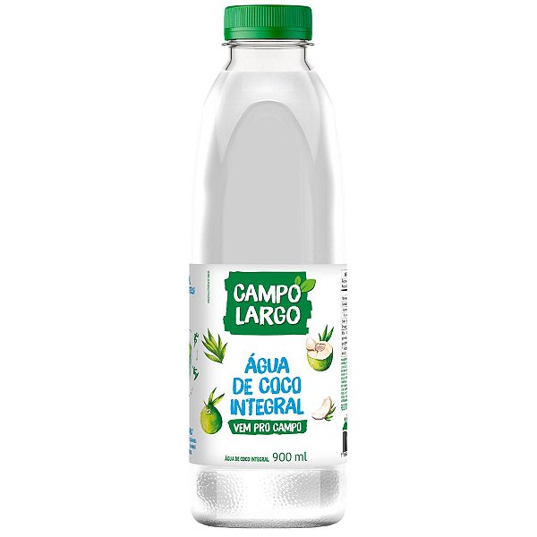 Água de Coco Integral Campo Largo 900ml - Fardo 6x900ml