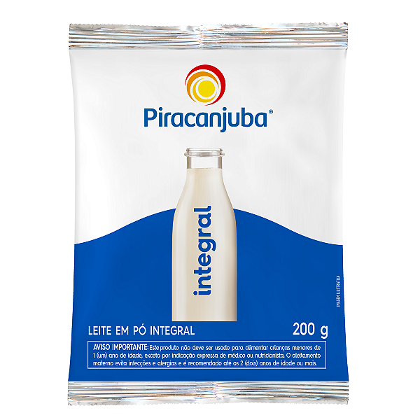 Leite em Pó Integral Piracanjuba 200g 🏷️