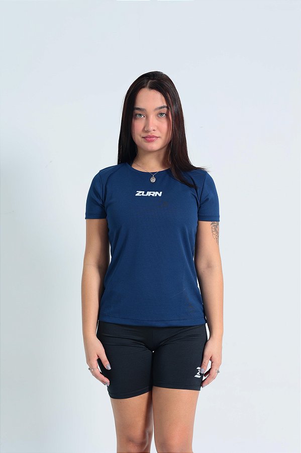 Camiseta DryFit Feminina UV30+ - Azul