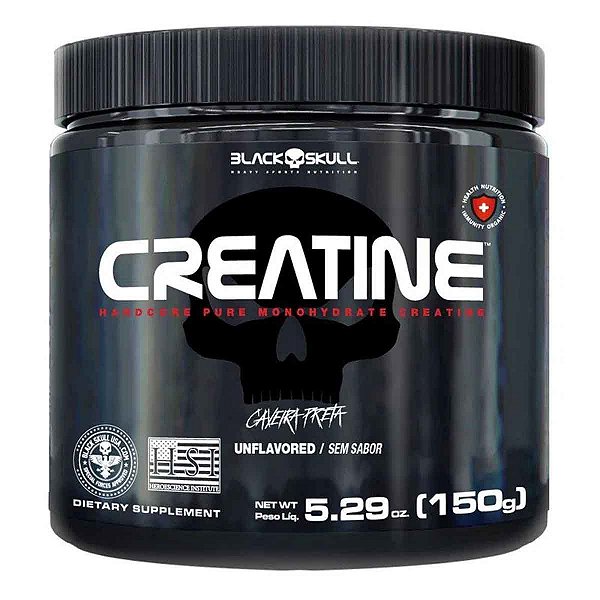 Creatine Pura Monohidratada 150 gr Creatina Black Skull