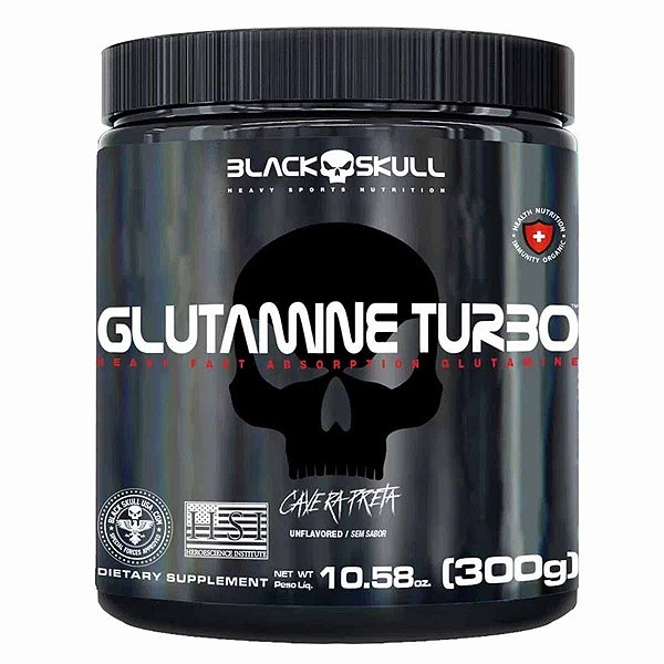 Glutamine Turbo 300 gr Glutamina Black Skull
