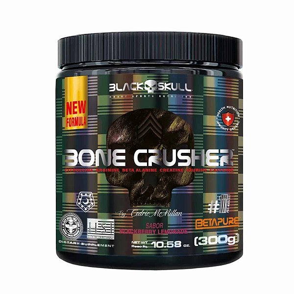 Pré-Treino Bone Crusher 300 gr Black Skull