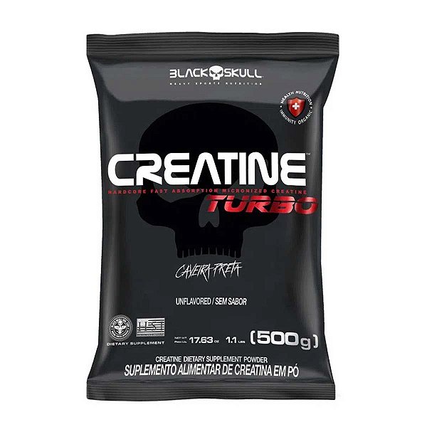 Creatine Turbo Refil 500 gr Creatina Black Skull
