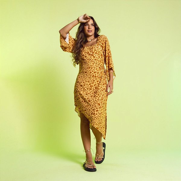 Vestido Onça Brown