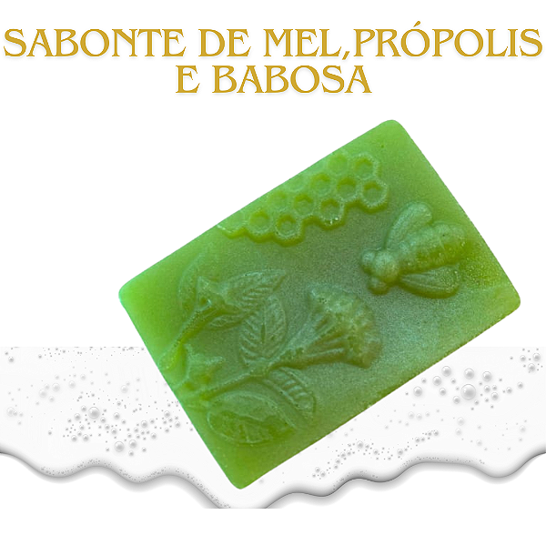 Sabonete de Babosa, Mel, Própolis 110g