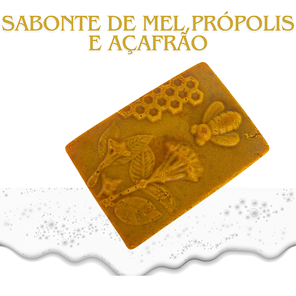 Sabonete de Açafrão, Mel e Própolis 110g