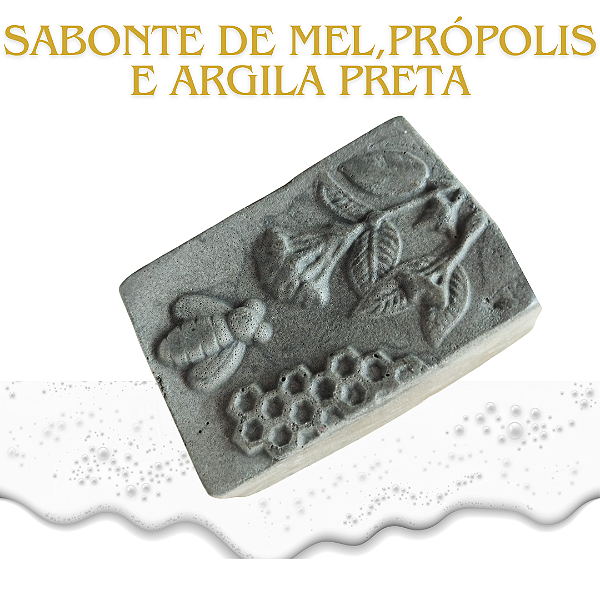 Sabonete de Argila Preta com mel e própolis 110g