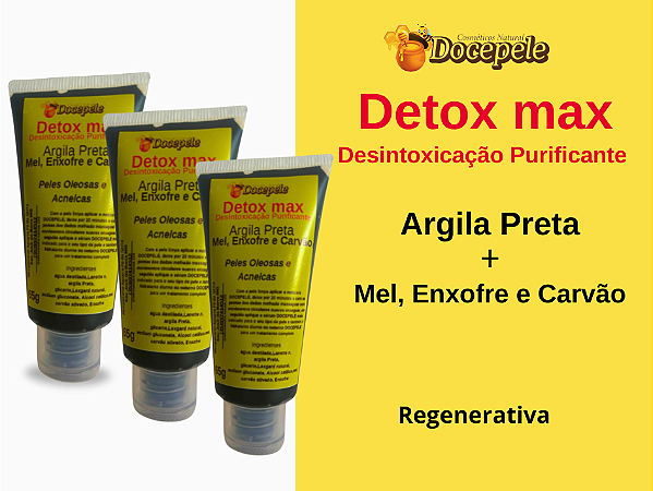 DETOX MAX Mascara de Desintoxicação