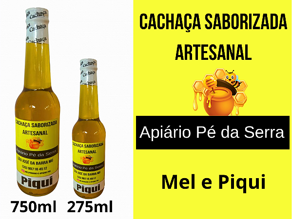 Cachaça Saborizada Mel com Piqui
