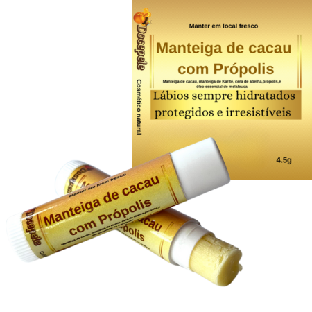 Manteiga de Cacau com Própolis