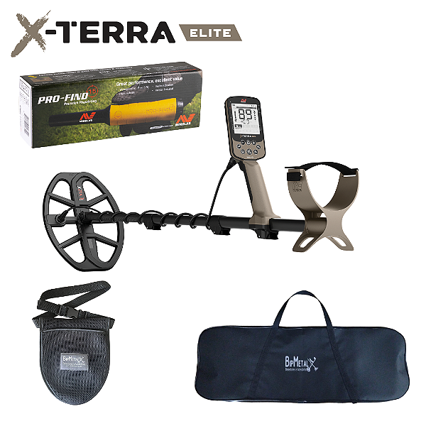 Detector de Metais X-Terra Elite Minelab + Pro-Find 15