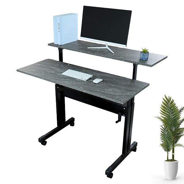 Mesa Dupla Com Regulagem De Altura Cosmos - Wp Connect