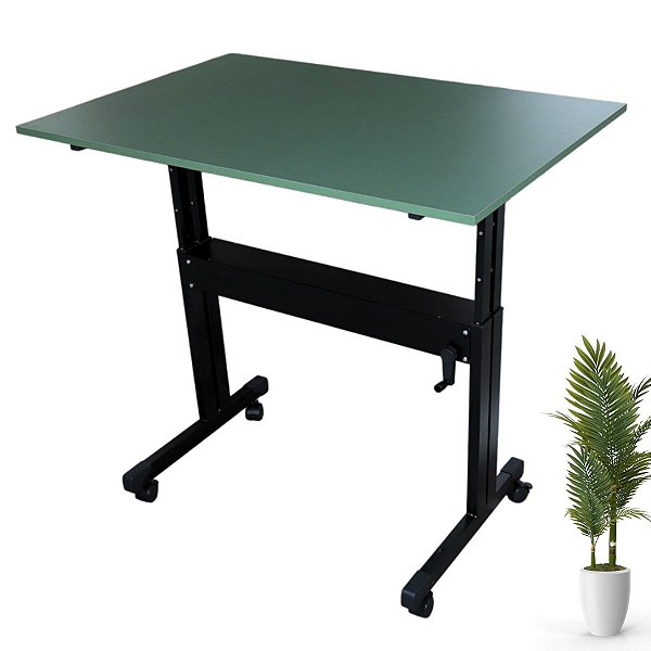 Mesa Com Regulagem De Altura 120x80 Verde Amazônia - Wp Connect