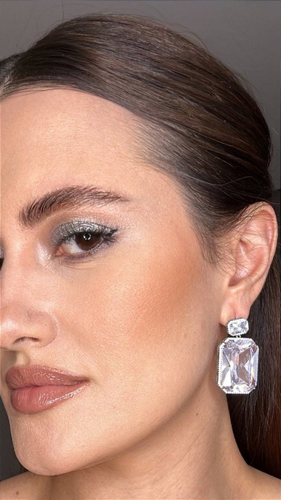 Brinco Inspiração Swarovski Zircônia