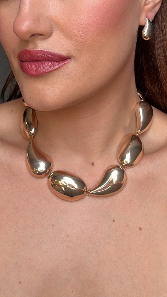 Conjunto Máxi Gota Dourado