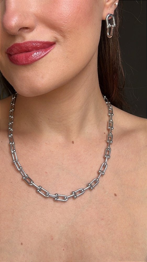 Conjunto Insp Tiffany Aço Inoxidável Prata
