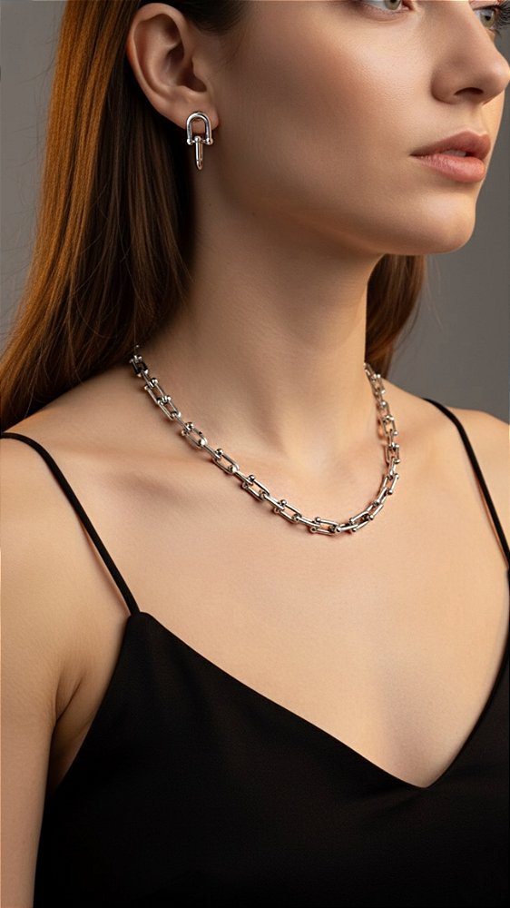 Conjunto Insp Tiffany Aço Inoxidável Prata