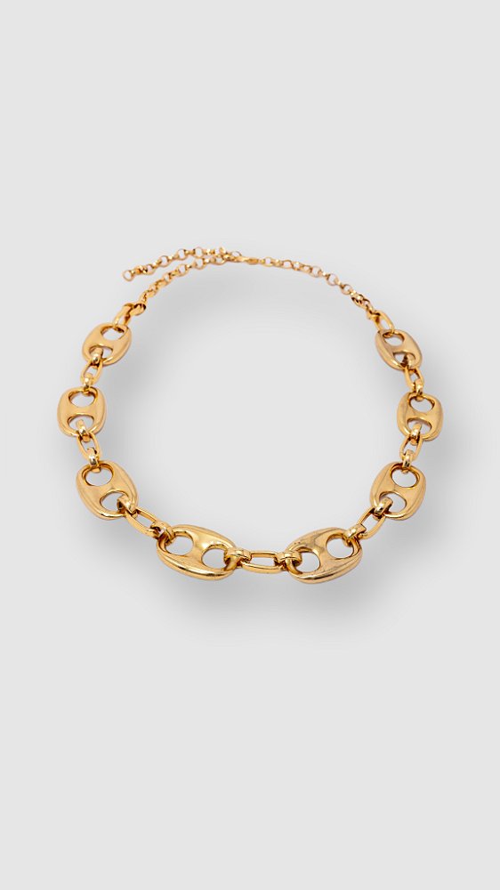 Colar Mini Insp Gucci Dourado