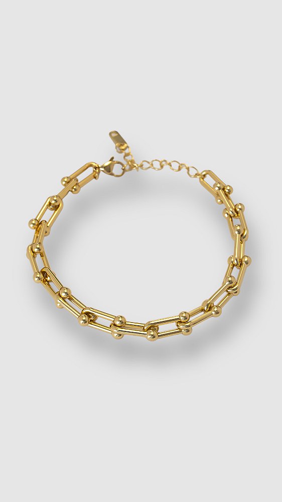 Pulseira Insp Tiffany Aço Dourado