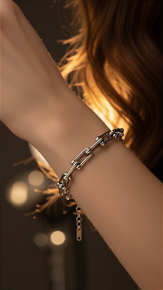 Pulseira Elos Insp Tiffany Aço Prata