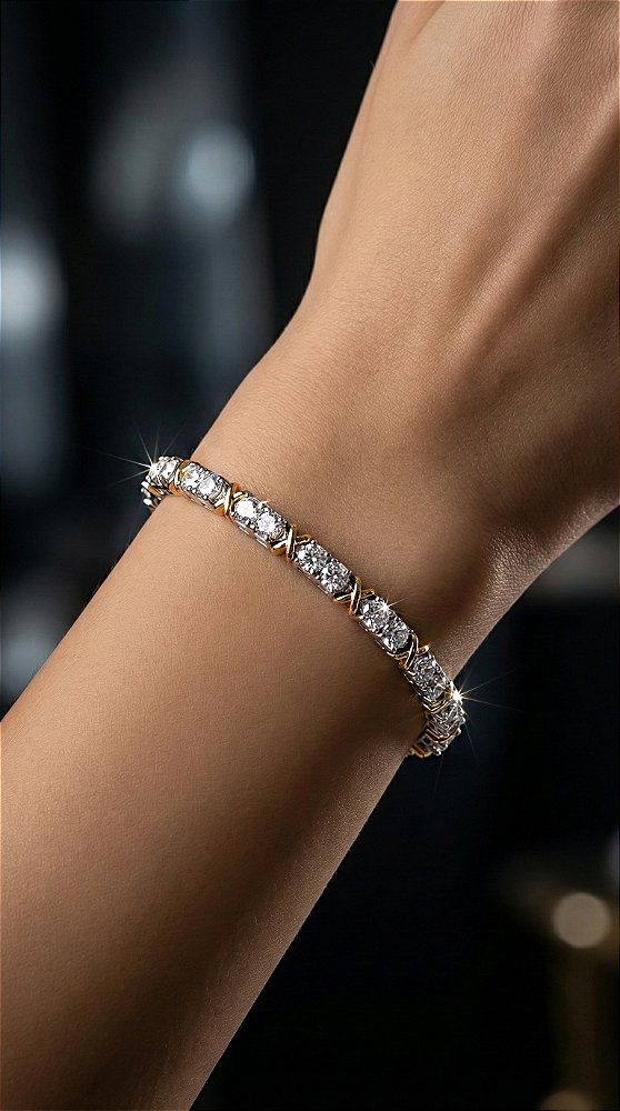 Pulseira Insp Tiffany X Duo Prata