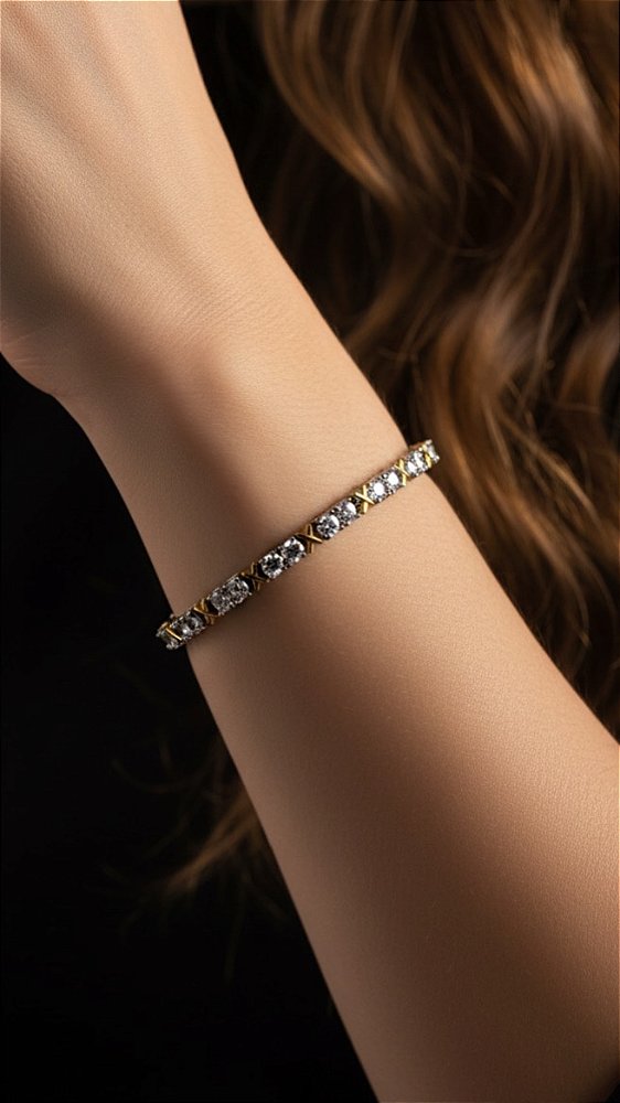 Pulseira Insp Tiffany X Duo Prata