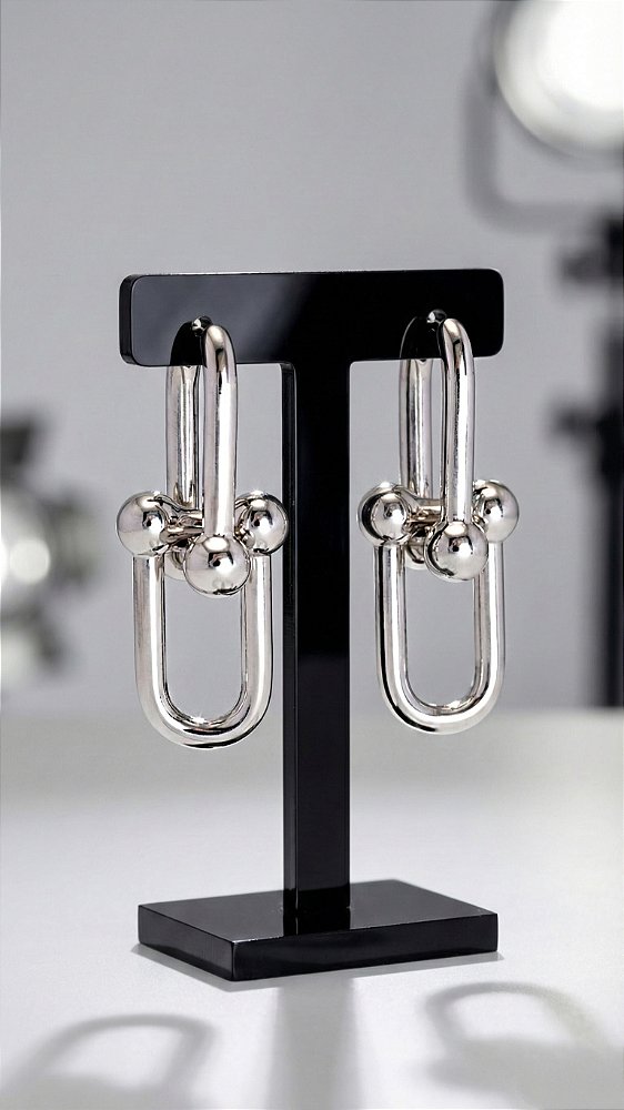 Brinco Elos Insp Tiffany 2 em 1 Prata