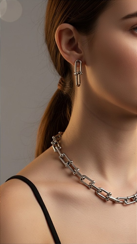 Conjunto Elos Insp Tiffany Prata