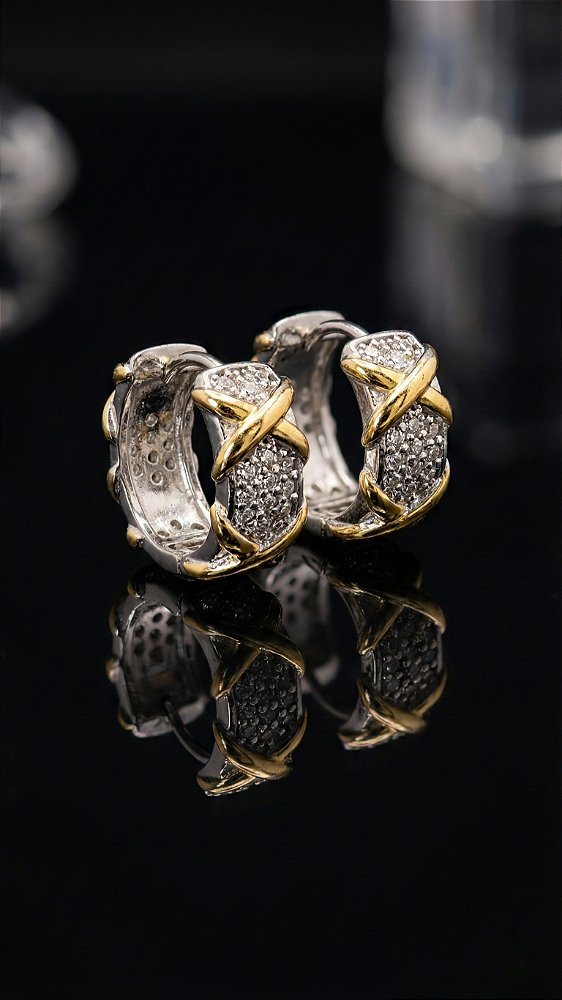 Brinco Argola Insp Tiffany X Duo