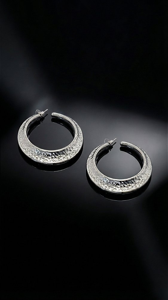 Brinco Argola Máxi Thássia Prata