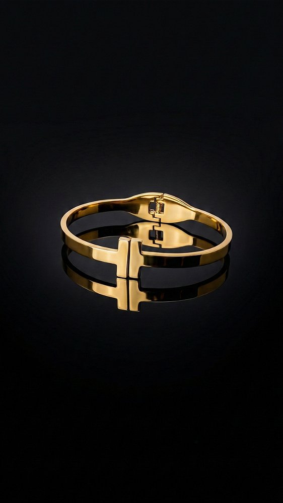 Bracelete Insp Tiffany Aço Dourado