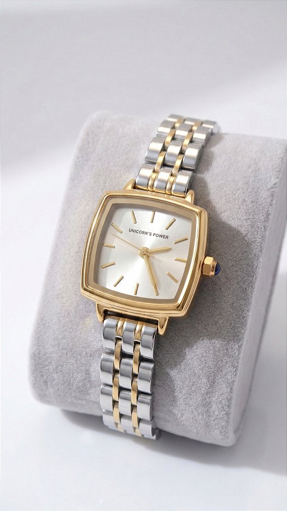 Relógio Bicolor Aço