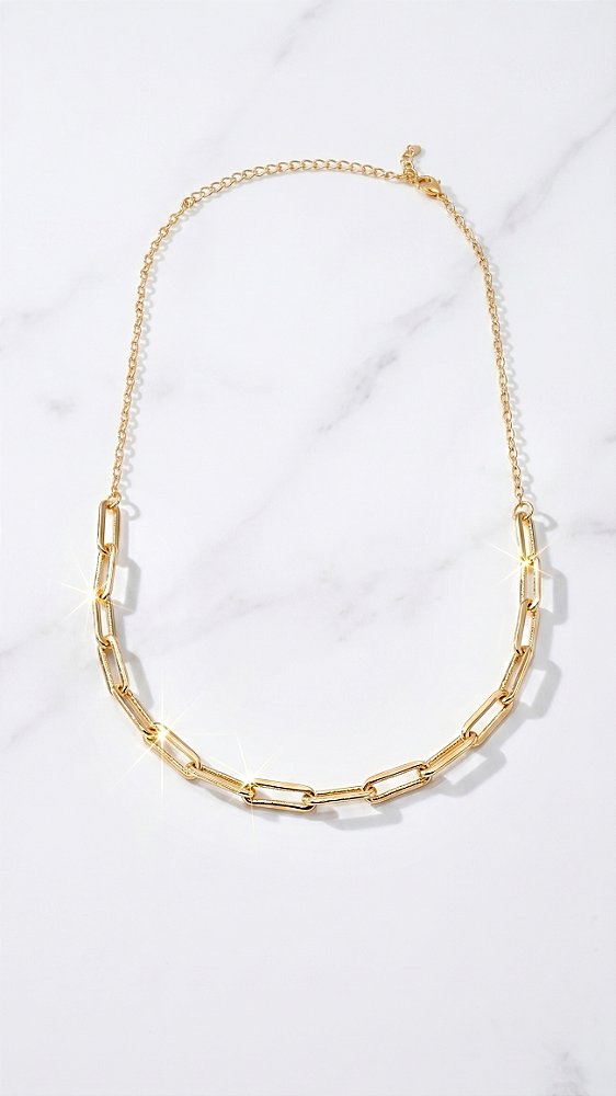 Colar Elos Insp Cartier Corrente Dourada