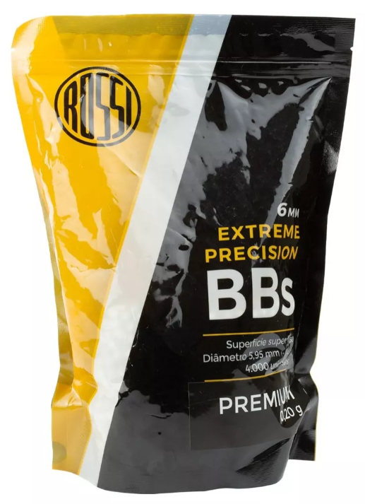 BBs Airsoft 0.20 ROSSI 4000 unidades Biodegradável