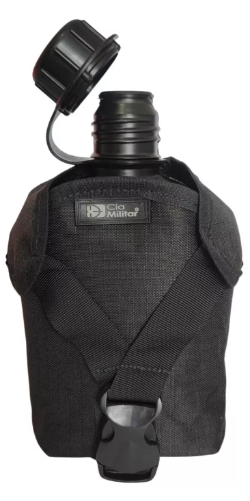 CANTIL BÉLICA PRETO + PORTA CANTIL CIA MILITAR