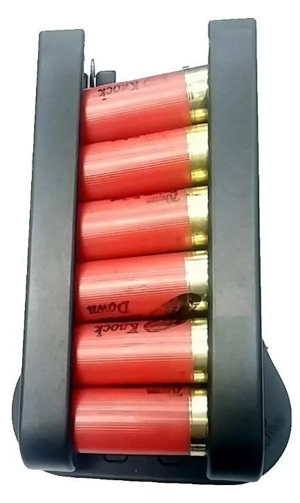 Porta Cartucho Calibre 12 de fileira 6 cartuchos SOCOLDRES