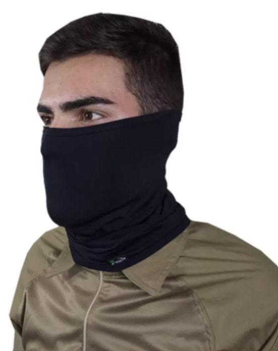 Bandana Ragnarok Tática Airsoft Preta Uv 50+ FOXBOY