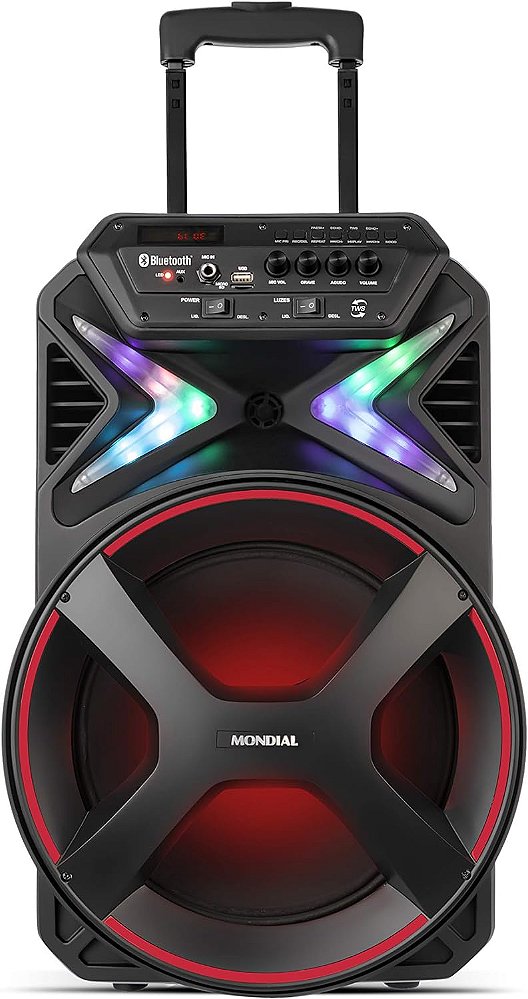 Caixa Amplificada Connect Lights Cm-400 Preta Mondial Bivolt Cor Preto 110V/220V