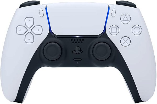 Controle joystick sem fio Sony PlayStation DualSense CFI-ZCT1W white e black
