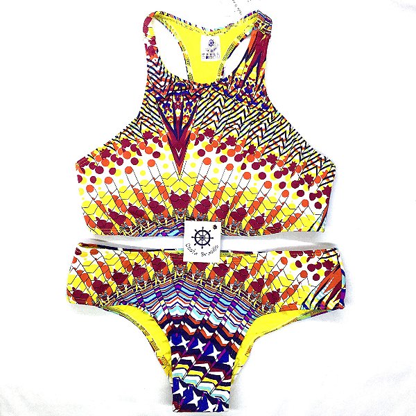 Biquíni cropped nadador Clearance