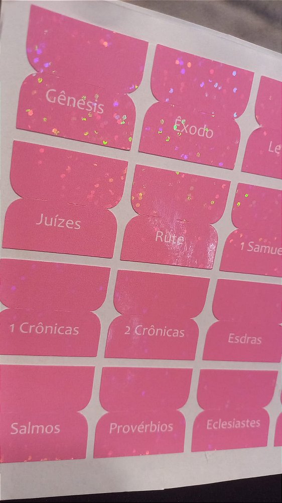 Abas com capitulo da Bíblia (Todas as cores disponíveis)