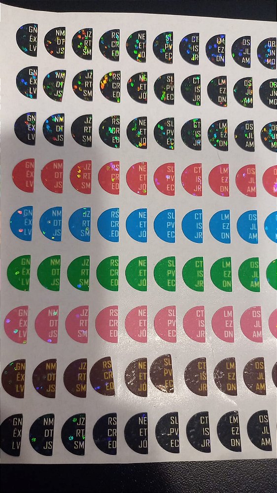 Abas de índice  da Bíblia (Todas as cores disponíveis) com 9 para 9 unds de Bíblias