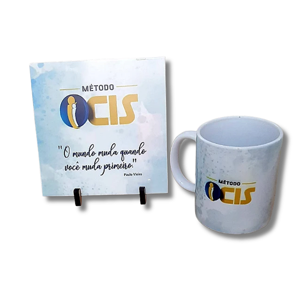 Kit Caneca e azulejo personalizado
