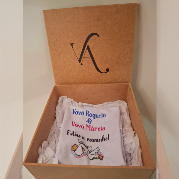 Presente in box - Caixa revelação com body