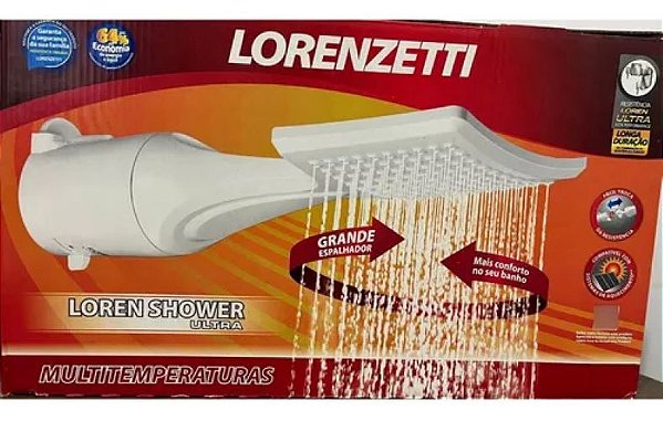 CHUVEIRO/DUCHA LOREN SHOWER MULTI 220V 7500W  LORENZETTI