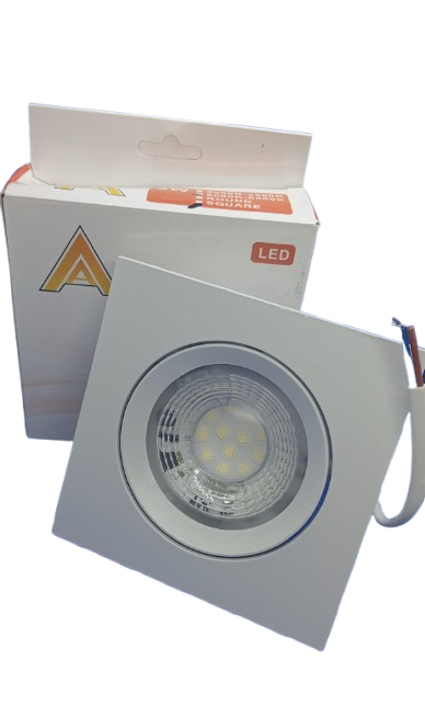 SPOT LED QUADRADO 9W 6000K BIVOLT BRANCO
