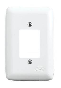 PLACA PARA 2 INTERRUPTORES RUBI PACO