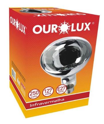 LAMPADA SECAGEM 250W 127V OUROLUX
