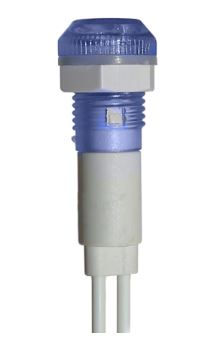 LAMPADA OLHO DE BOI COM RABICHO 220V AZUL JNG