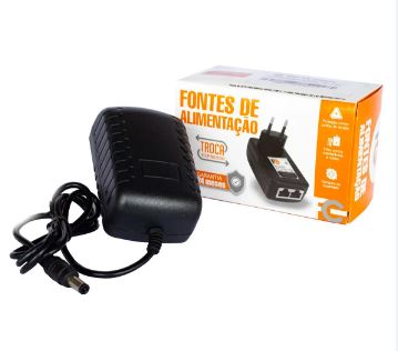 FONTE ALIMENTAÇÃO 12V  2A BIVOLT AUTOMATICO CFTV